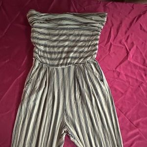 Striped women’s romper